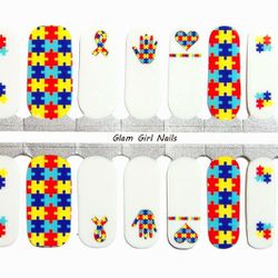 Autism Charity Awareness!FFBoutique Nail Polish Strip!Free Sample/Entries!