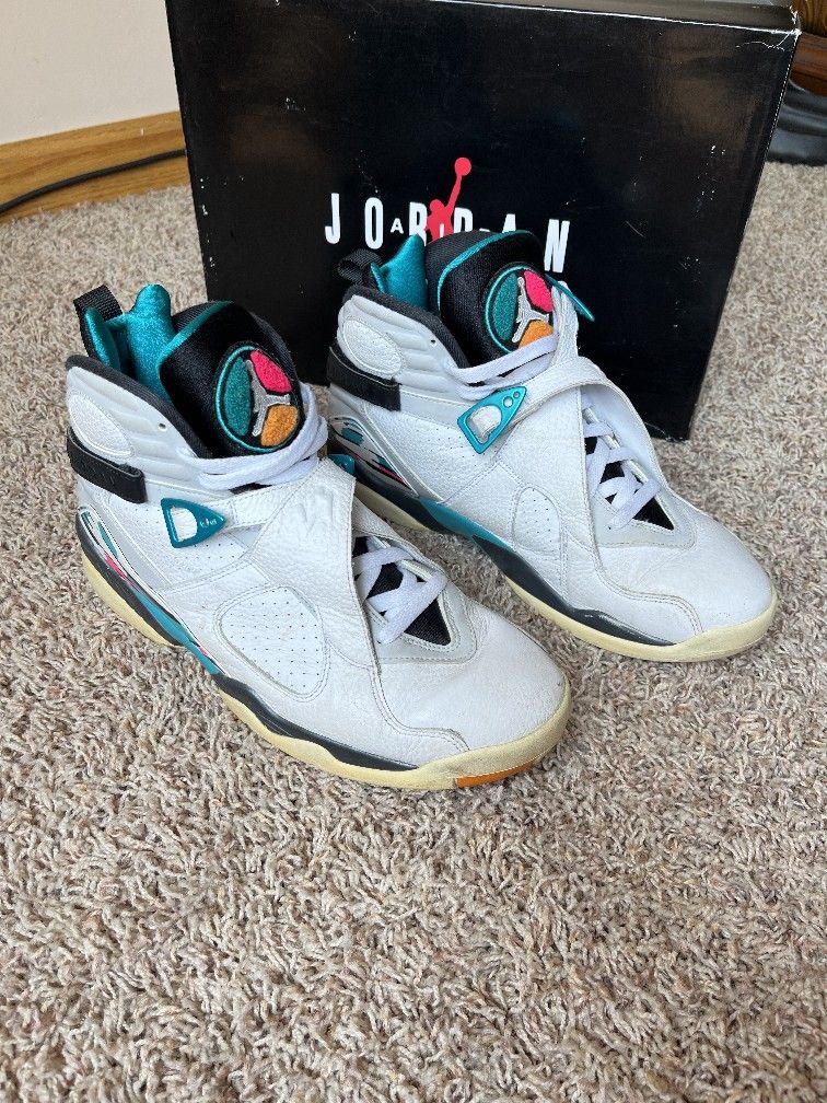 Jordan Retro 8's "South Beach", Size 10