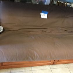 Full Size Futon With Storage 