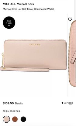 MICHAEL KORS jet set travel continental wallet