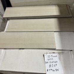 Tile Ceramic 6x24 inches Bisque color $.69 per sqft