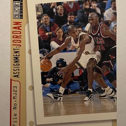 Michael Jordan versus Gary Payton basketball card