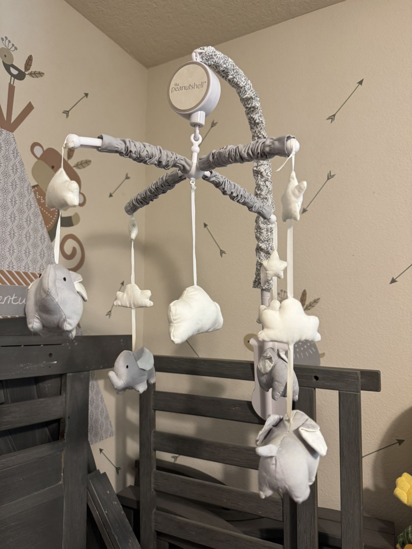 Elephant Baby Musical Crib Mobile