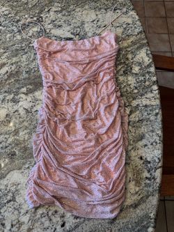 Oh Polly Pink Rhinestone Mini Dress (6)