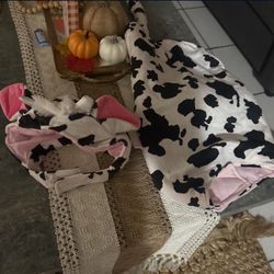 Cow Costume For Dogs Size Large 
