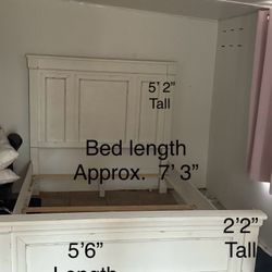 I Queen Solid Wood Bed Frame 