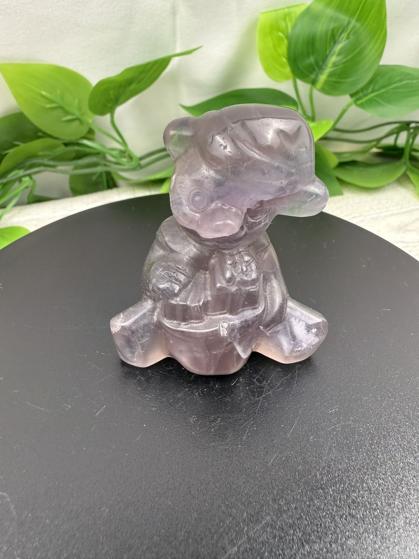 Crystal Fluorite Christmas Bear