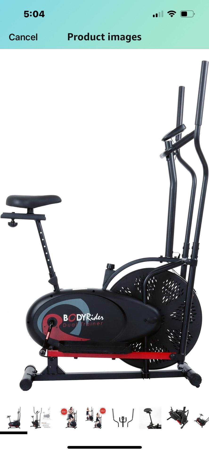 Elliptical/Bike Combo