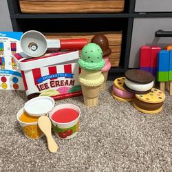 Melissa & Doug ice cream cone and frozen treat sets