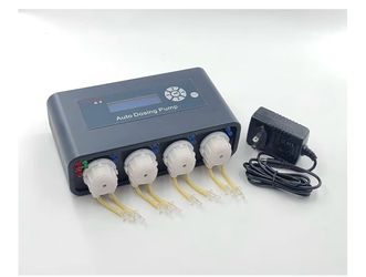 Aquarium auto 4 doser and 4 compartment reservoir