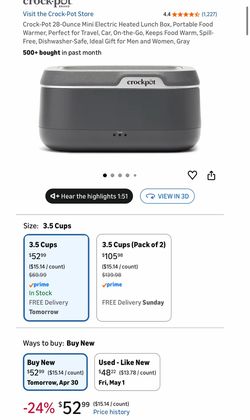 Mini crock pot (new)