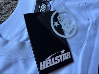 White hellstar t shirt