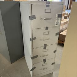 Letter Size 4 Drawers White File Cabinet 