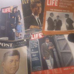 RFK & JFK Kennedy 3 Life Magz:1963/65/70 and Post 1963/Look RFK