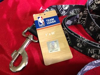 NBA Brooklyn Nets DOG LEASH LARGE 1" X 60" , New