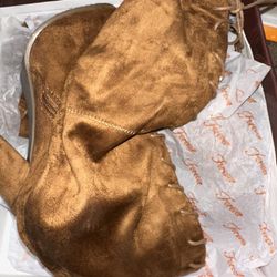 Tan Thigh High Boots