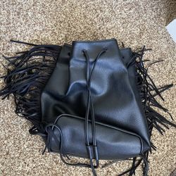 Fringe Leather Bag