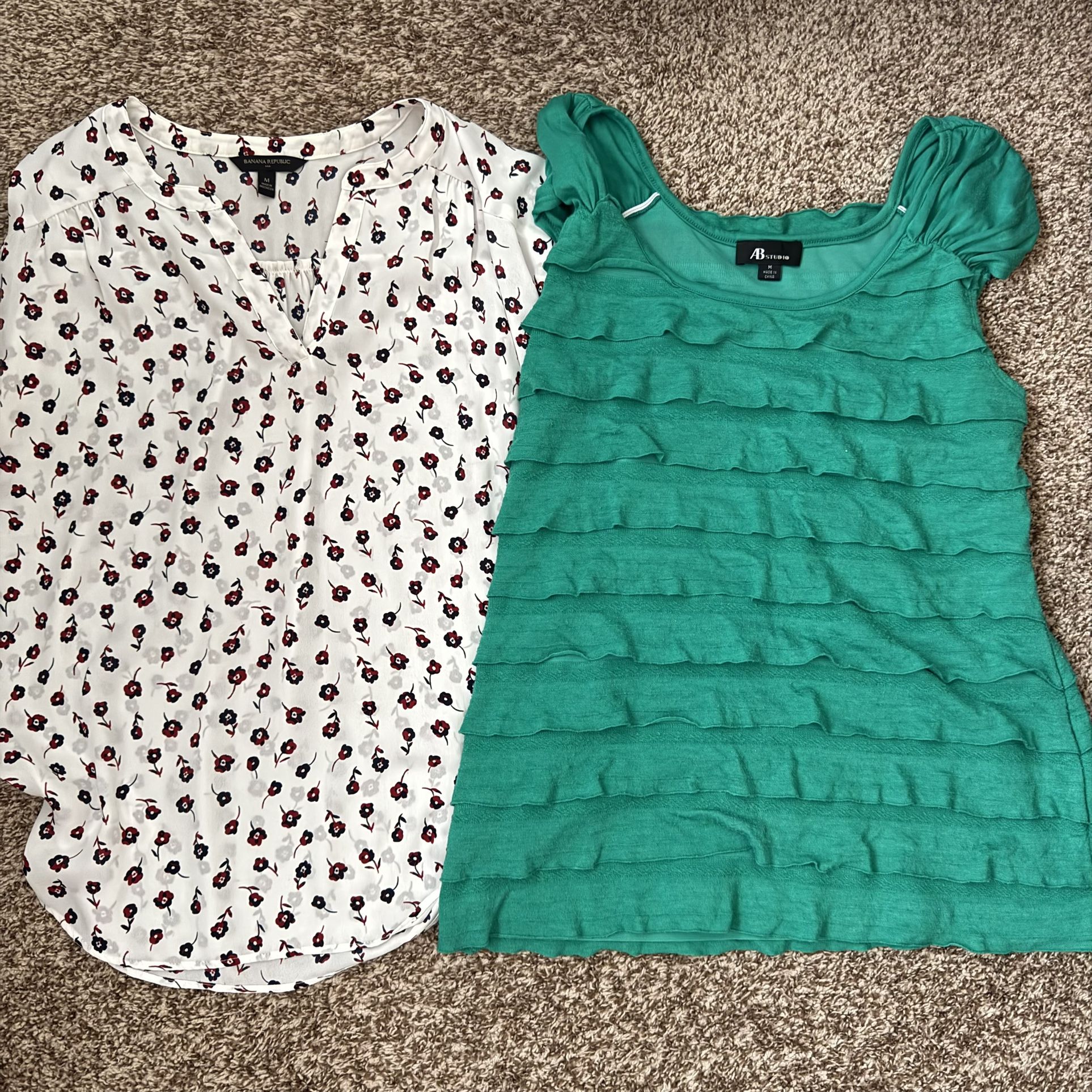 Banana Republic and AB Studio Women’s Tops Size Med