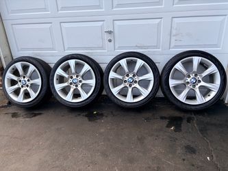 18” OEM BMW factory wheels & tires! Matching Continental ContiProContact SSR all-season tires about 80% left see pics. size 225/45R18 91V.
