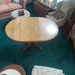 Solid Oak Kitchen Table Very Sturdy