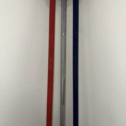 3 Left Olympic Bars Hard Chrome And Cerakote 