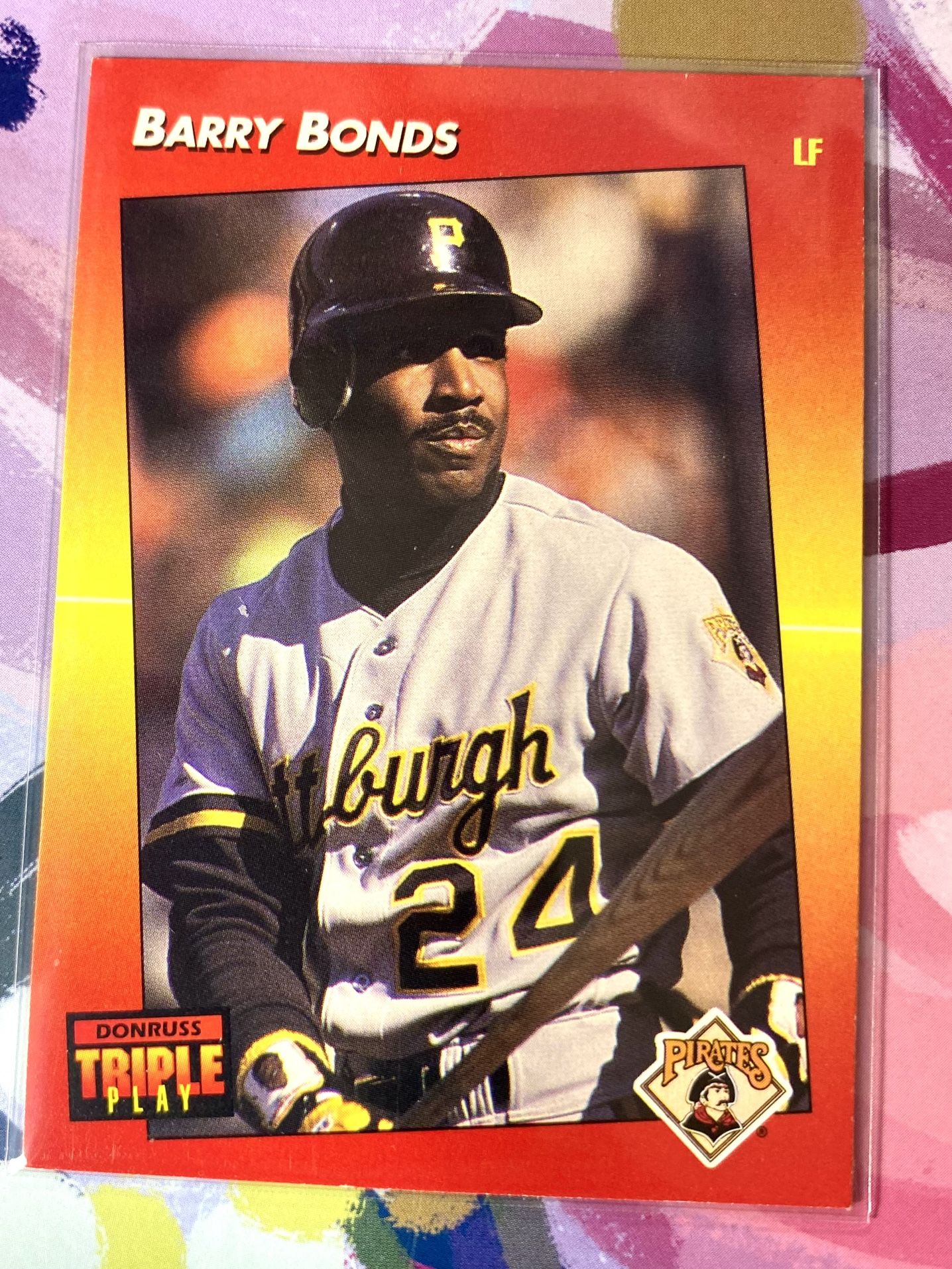 Barry Bonds 1992 Donruss Triple Play Card