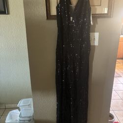 size 16 Black Sequence Jumpsuit