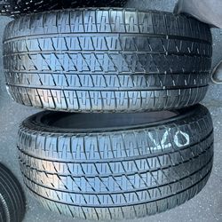 2 tires 285-45-22 Bridgestone Good Condition $150 For Both Mounted and Balanced