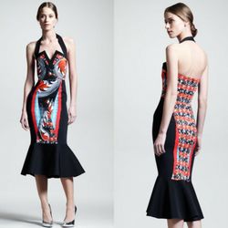 Peter Pilotto Victoria Halter Flounce Dress

