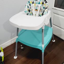 NEW!!! Evenflo 4-in-1 Eat & Grow Convertible High Chair, Highchair Polyester