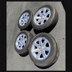 4 X 215/65r17 5x4.5 5x115 5x114.3 Stock Chrysler 300 Charger Accord Civic Camry  Mustang Sentra Altima Tacoma rims Wheels Tires!!!
