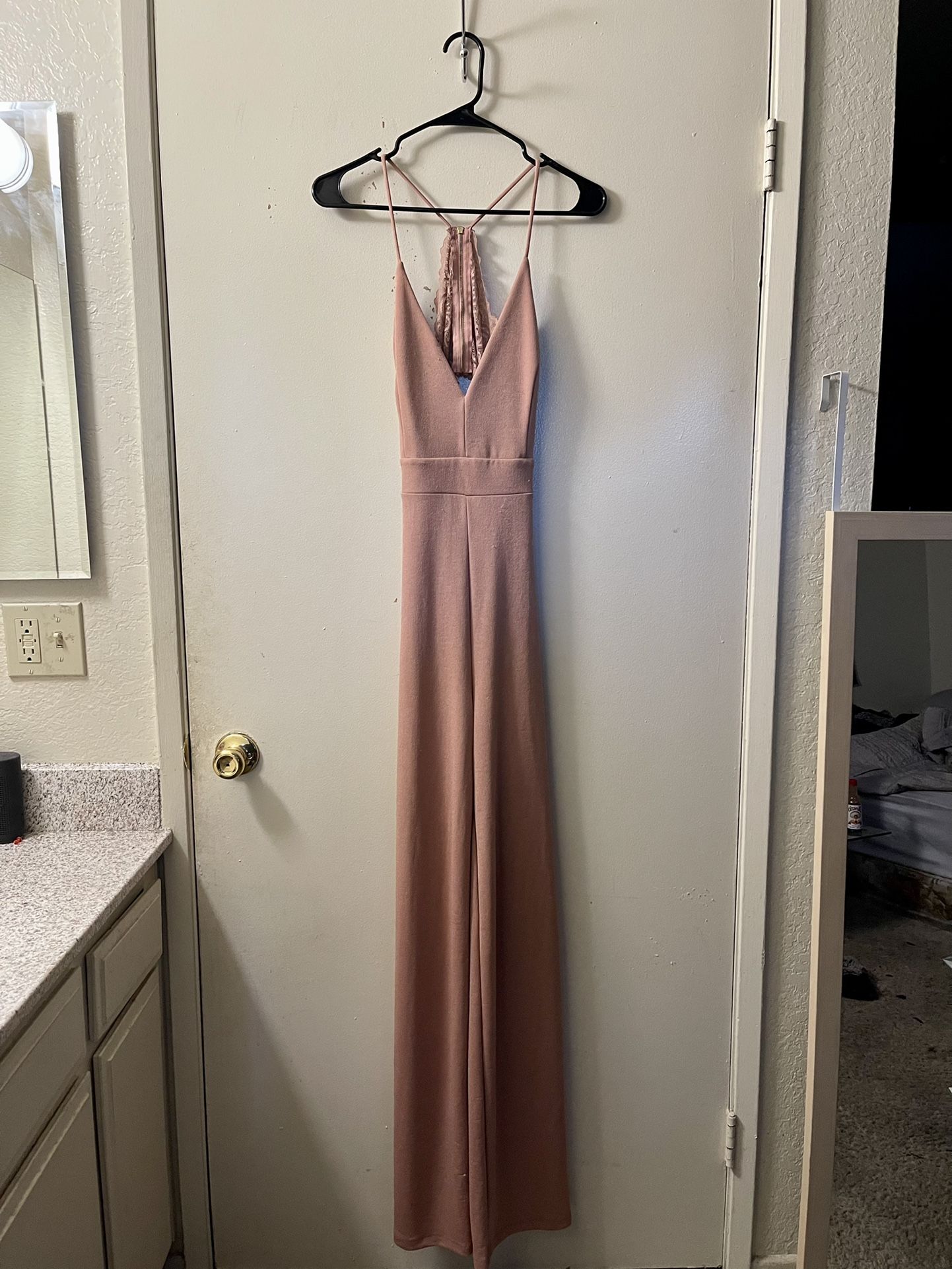 Lace-back Jumpsuit