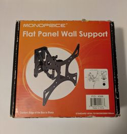 Monoprice Flat Panel TV Wall Support Adjustable TV Mount NWT