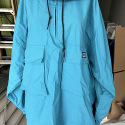 Obey Worldwide Big Pocket Reflective back raincoat like jacket size XXL men