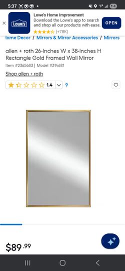 Mirror Gold Frame