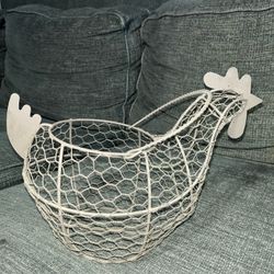 Chicken Wire Chicken Egg Basket