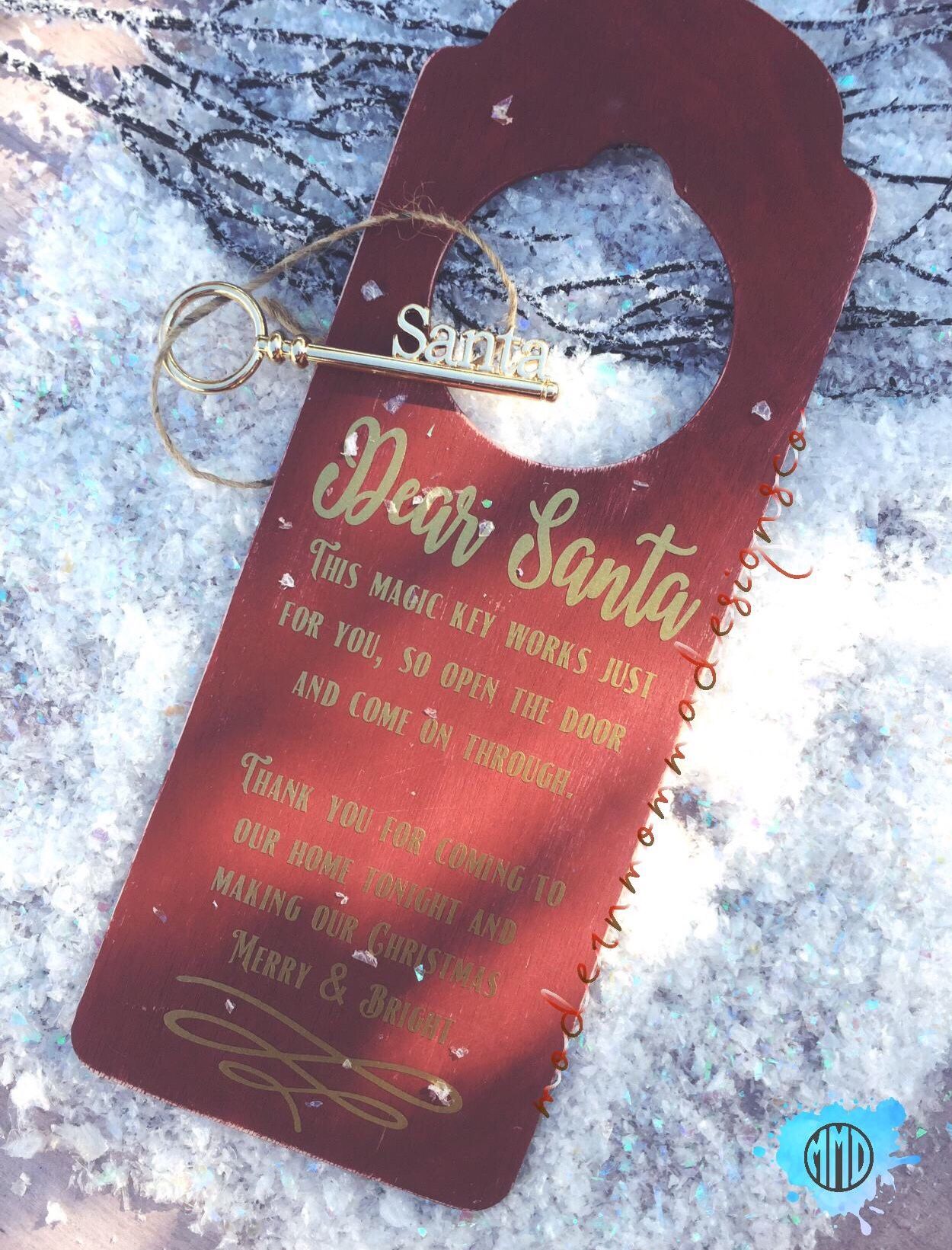 Santas Magic Key Door Hanger