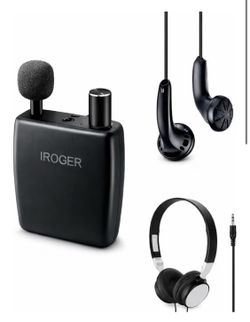 Hearing Amplifier for Seniors, Personal Sound Amplifier, Smart Auto-Gain, Directional Microphone, Rechargeable Battery, Headphones & Earbuds Included