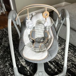 Baby Swing Ingenuity Swing 'n Go Deluxe 5-Speed Baby Swing, Foldable, Portable Space Saver