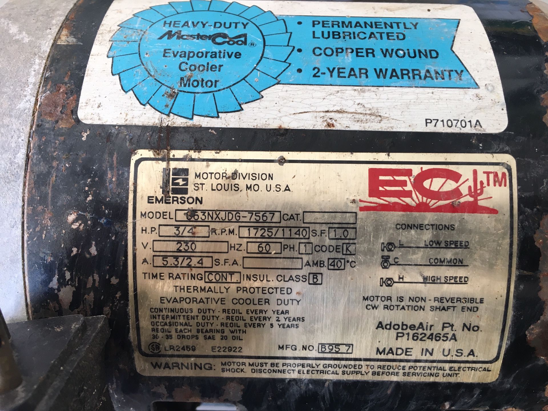 Master cool/swamp cooler motors for Sale in Glendale, AZ OfferUp