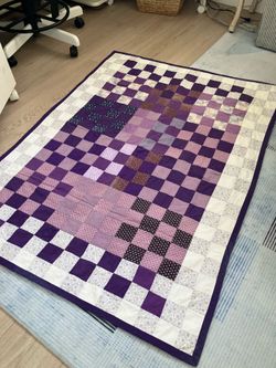 Purple Throw Blanket Quilt