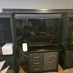 Free Black & Gray Entertainment Center 
