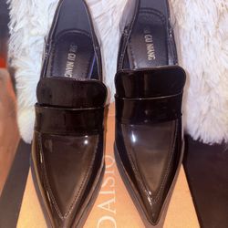Women’s Patent Leather Heeled Loafers