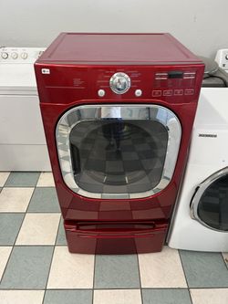 Lg Gas Dryer With Pedestal ( Delivery Available)