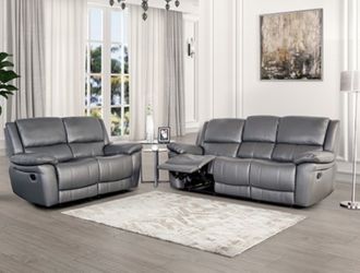 Leather recliner sofa And loveseat Set Brand New 