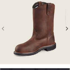 SIZE 7 RED WING DINAFORCE WATERPROOF LEATHER SOFT TOE BOOTS BRAND NEW 