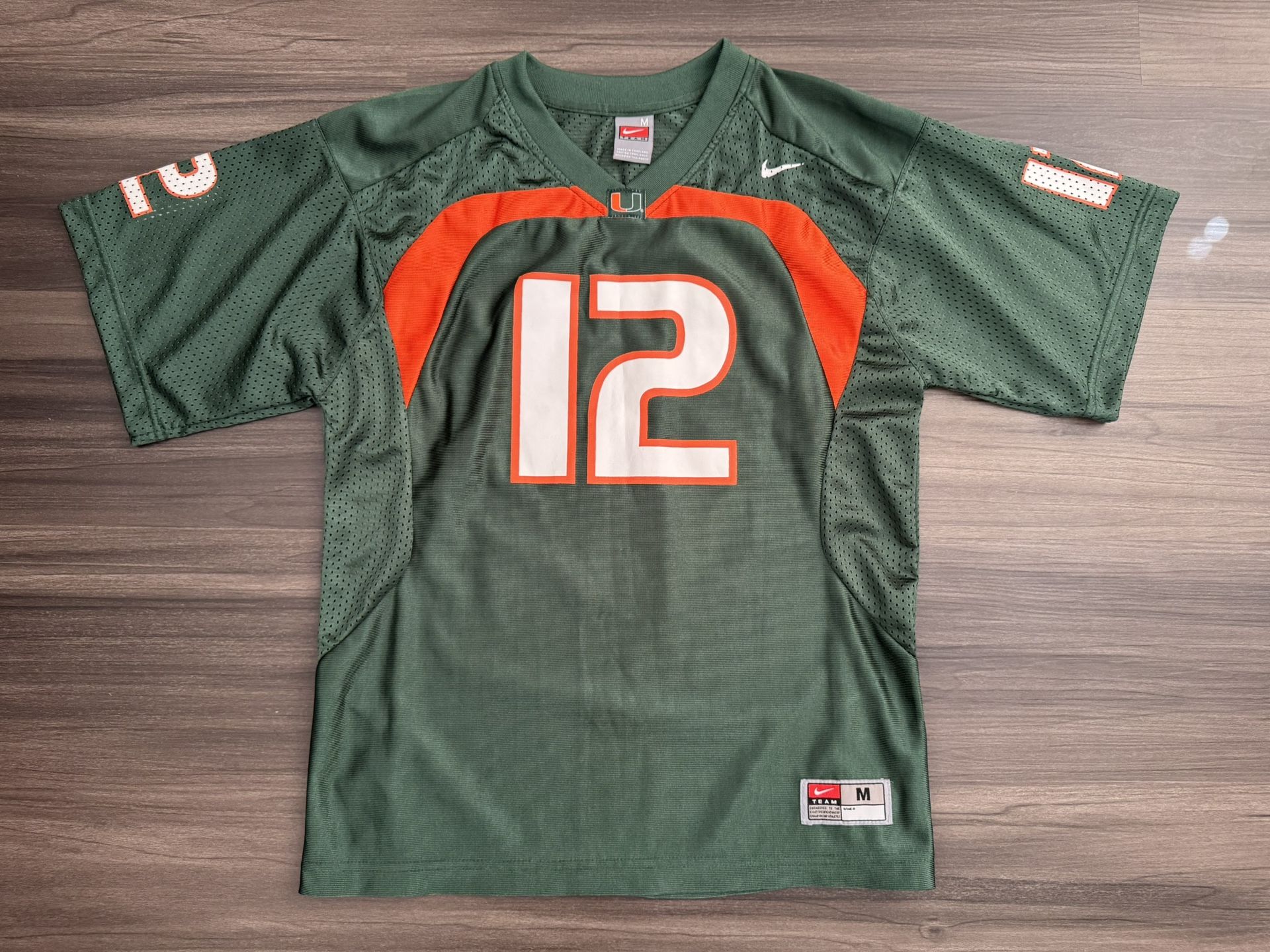 Nike NCAA Miami Hurricanes #12 Football Jersey Youth Size Medium