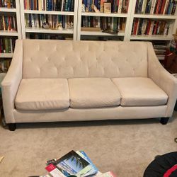 Macy’s white couch 