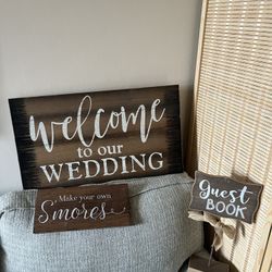 Rustic Wedding Signs 