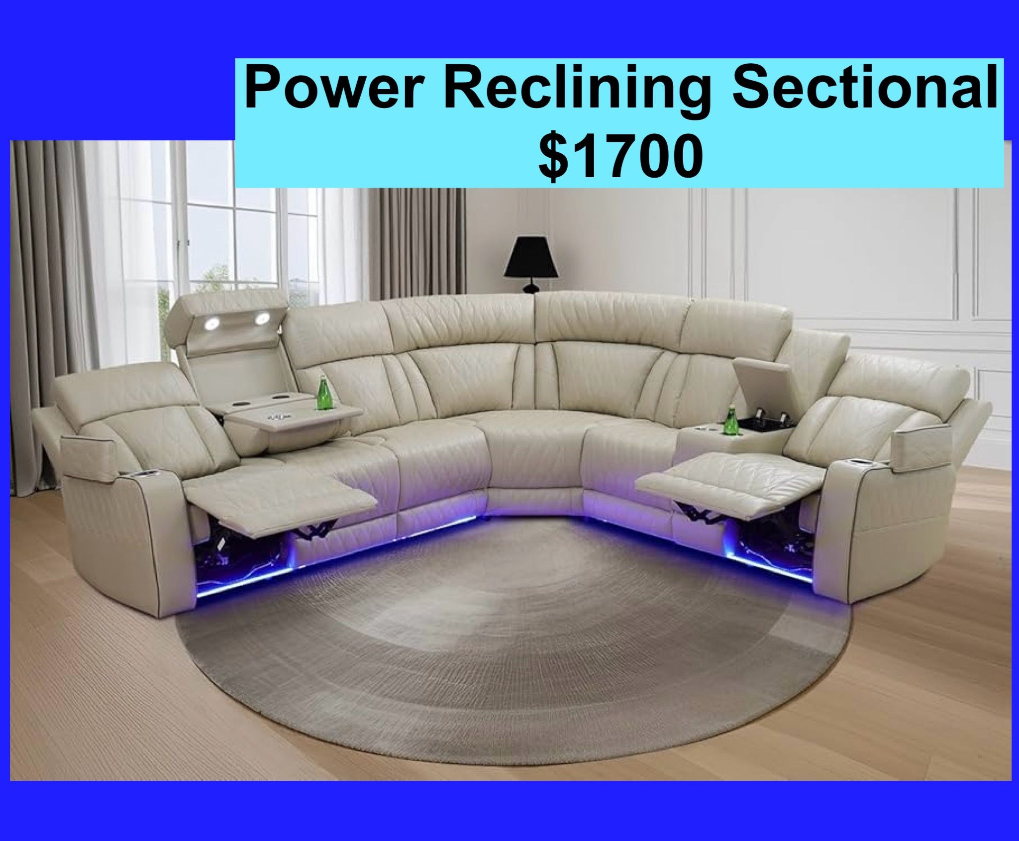 🌼FREE DELIVERY🌼Brand New Power Reclining Sectional Sofa Couch